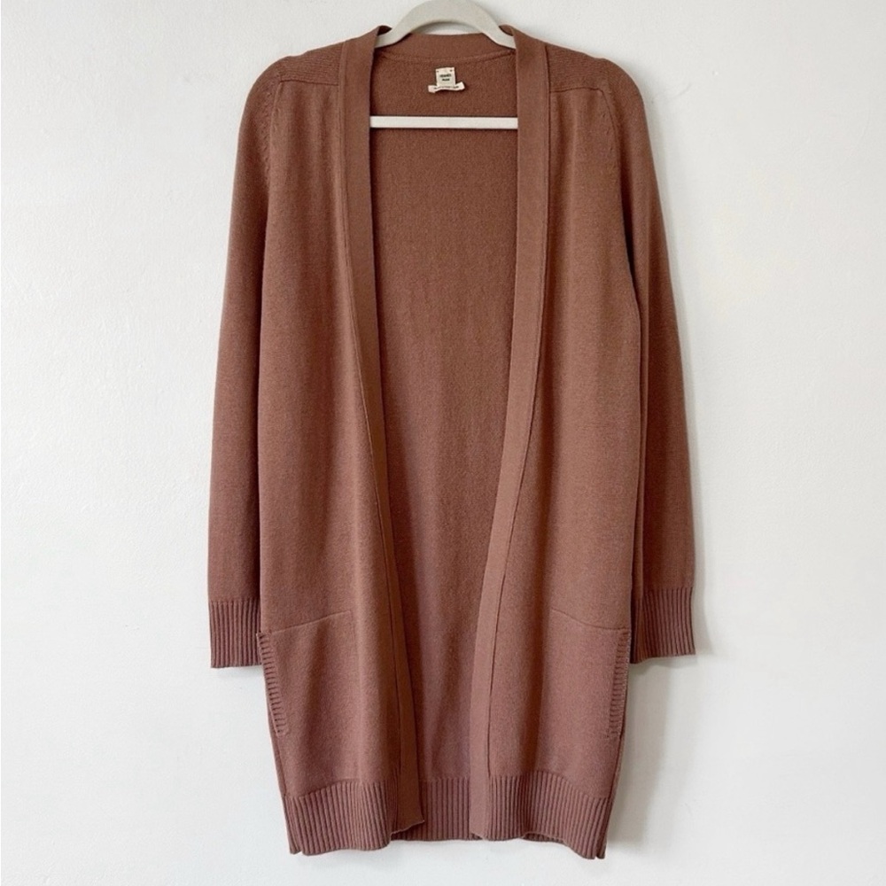 Authentic Hermes 100% Cashmere Cardigan Sweater Knit Mauve Scotland